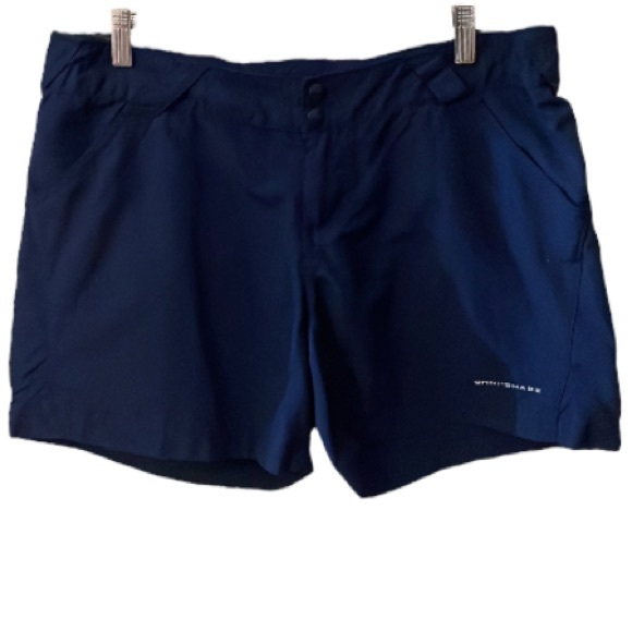 Columbia Navy Blue PFG Omni-Shade Nylon Shorts Size Large - Picture 2 of 16